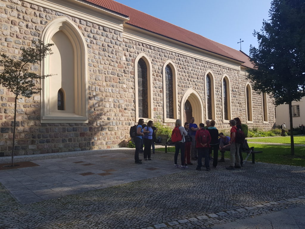 an der Kirche in Teltow